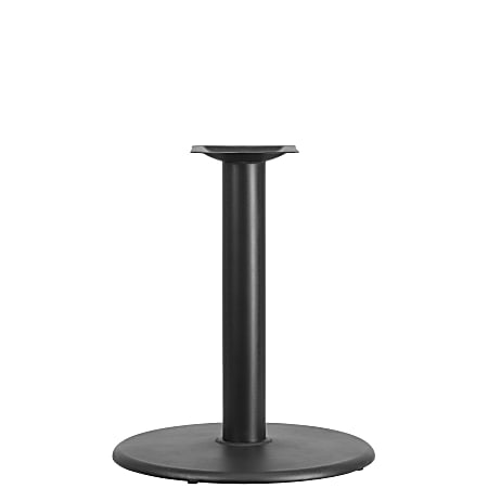 Flash Furniture Round Restaurant Table Base With 4''-Diameter Table-Height Column, 28-1/2"H x 24"W x 24"D, Black