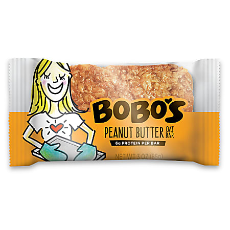 BoBo's Oat Bars Peanut Butter, 3.5 Oz, Box of 48 Bars