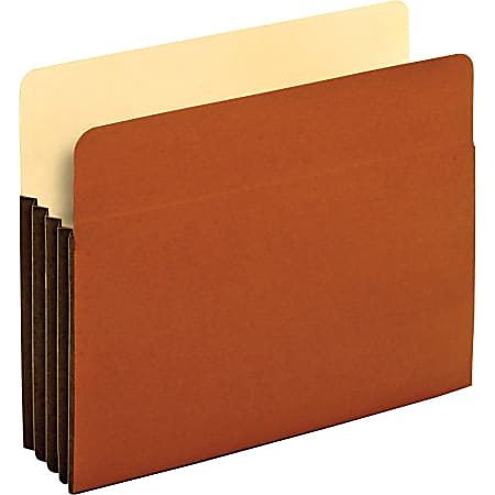 Pendaflex® Redrope Tyvek® Top-Tab File Pockets, 3 1/2" Expansion, Letter Size, Brown, Box Of 10 Pockets