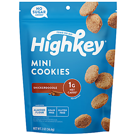 High Key Snickerdoodle Cookies, 2 Oz, Case Of