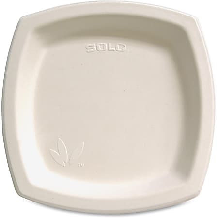 Solo Cup Bare™ Sugar Cane Plates, 8 1/4", Ivory, Bag Of 125