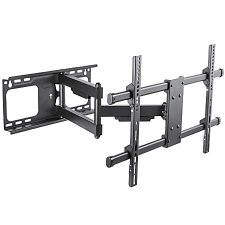 BLACK+DECKER Full-Motion Large Flat-Panel Mount For 40" to 86" TVs, 2.8"H x 10.5"W x 16.5"D, Black