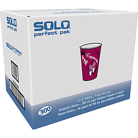 SOLO 8 oz Paper Coffee Cups with Handles