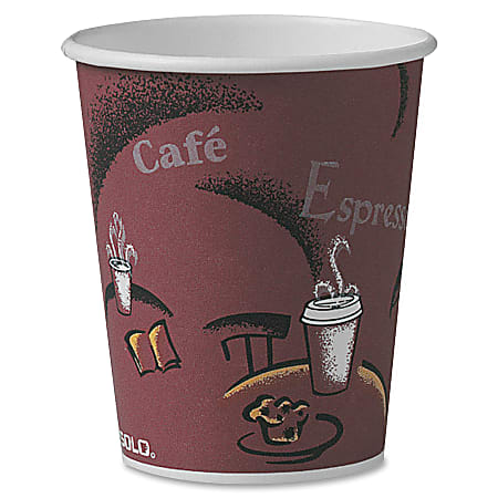 [300 Count - 10 oz.] White Paper 320gsm Hot Coffee Cups