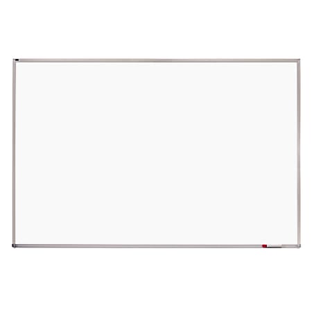Quartet® Porcelain Magnetic Dry-Erase Board With Aluminum Frame, 48" x 120", White Board, Silver Frame