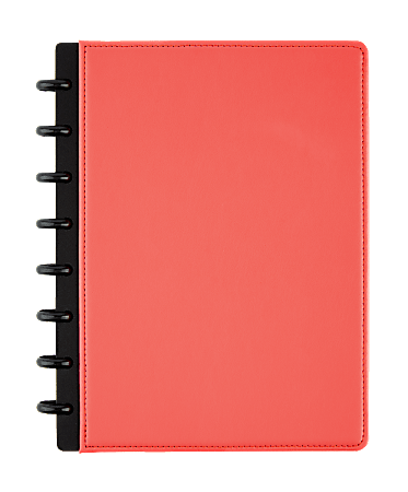 TUL™ Custom Note-Taking System Discbound Notebook, Junior Size, 5 1/2" x 8 1/2", Coral