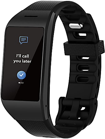 MyKronoz ZeNeo Touch Screen Smartwatch Black KRZENEO BLACK Office Depot