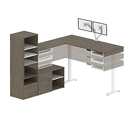 Bestar white outlet corner desk