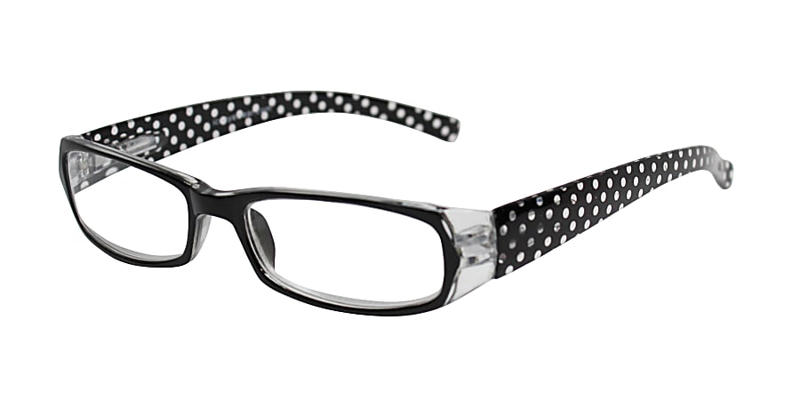 ICU Eyewear Wink Salinas Women's Reading Glasses, Black/Red/Polka Dot, +1.5