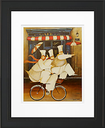 Timeless Frames Stockton Framed Kitchen Artwork, 11" x 14", Black, Tres Amis