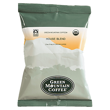 Green Mountain Coffee® Single-Serve Coffee Packets, Organic House Blend, Carton Of 50