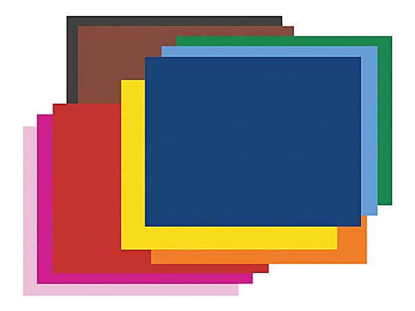 Pacon® Peacock® 100% Recycled Railroad Board, 22" x 28", 4-Ply, Assorted, Carton Of 100 Sheets