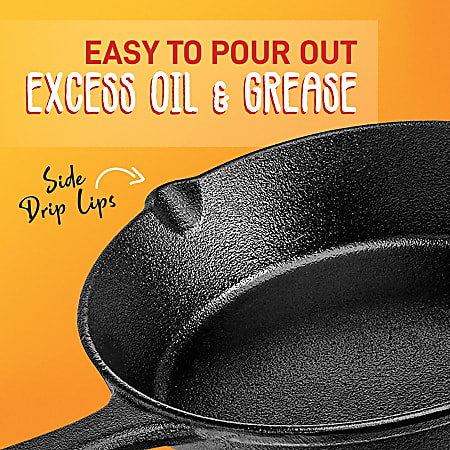 Cast Iron Pan with Lid — NutriChef Kitchen