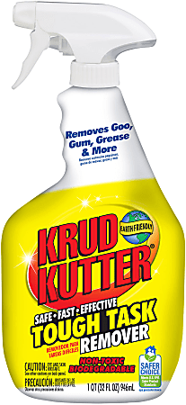 Krud Kutter Tough Task Remover Spray, 32 Oz, Clear, Pack Of 4 Spray Bottles