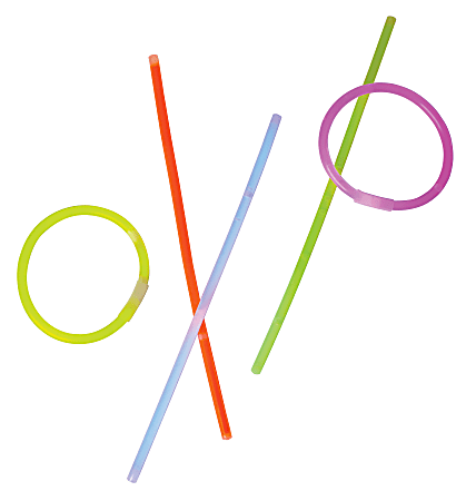 Office Depot® Brand Glow Bracelets, Assorted Colors, Pack Of 20 Bracelets And Connectors