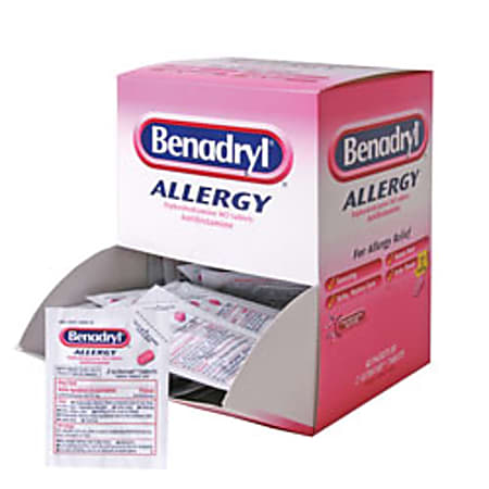 Benadryl® Allergy ULTRATAB® Tablets, 2 Per Packet, Box Of 12 Packets