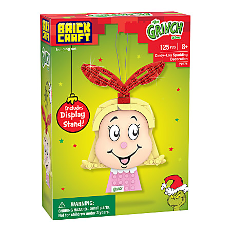 Brickcraft The Grinch Cindy Lou Decoration Brick Building Set, Total Qty 1