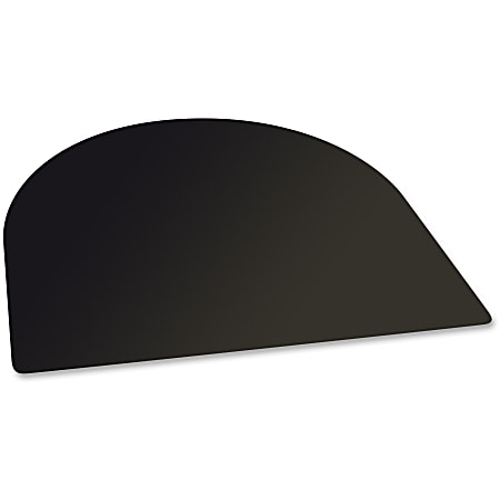 Lorell® Desk Pad, 24" x 19", Curved, Black