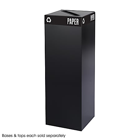 Safco® Recycling Receptacle, 42 Gallon, Black