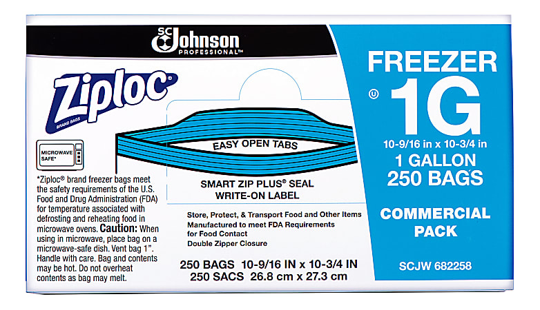 Ziploc - Freezer bag - 1 gal (pack of 250)
