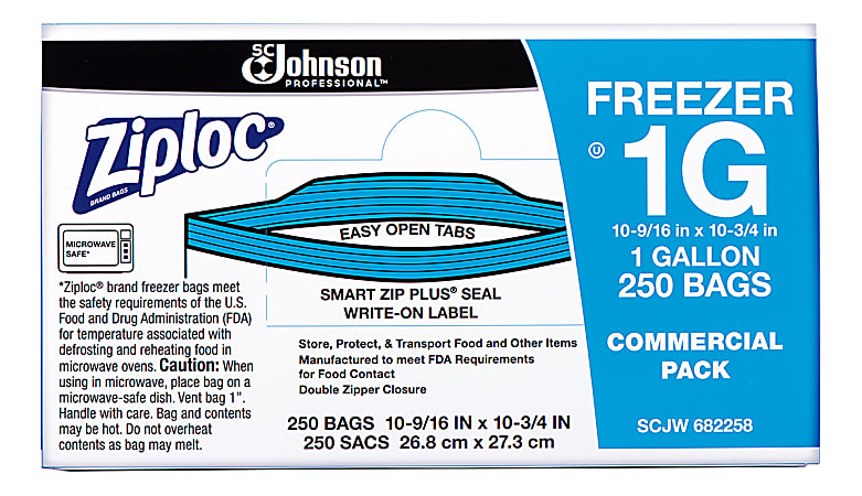 Ziploc - Freezer bag - 1 gal (pack of 250)