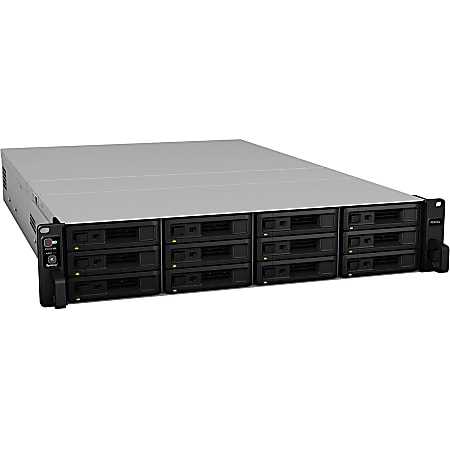 Synology RackStation RS3618xs SAN/NAS Storage System - Intel Xeon D-1521 2.40 GHz - 12x HDD Supported - RS3618XS