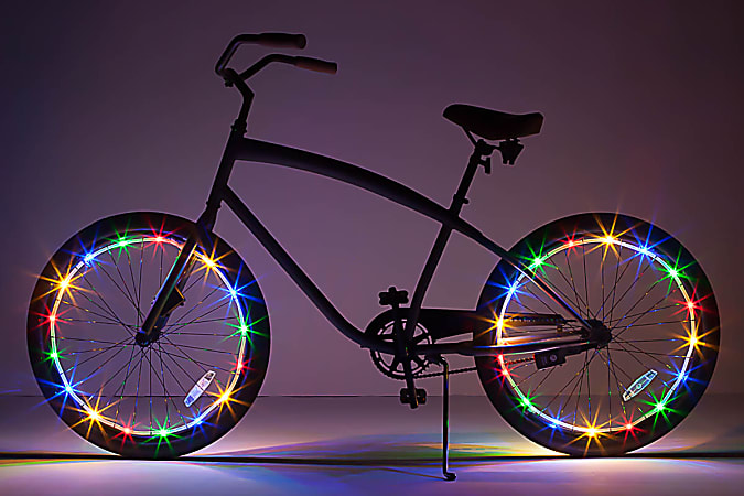 Brightz Wheel Brightz LED Bicycle Light 7 Multicolor - Office Depot