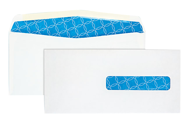 Quality Park® Medical Claim Antimicrobial Business Window Envelopes With Self Seal, #10, 4 1/2" x 9 1/2", White, Box Of 500