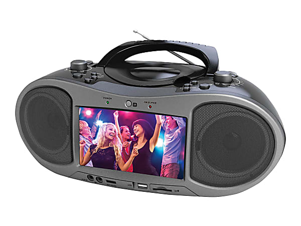 Naxa NDL 256 DVD player Bluetooth portable display 7 - Office Depot