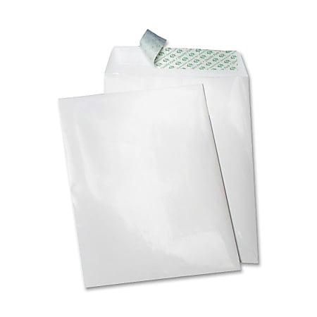 Quality Park Tech-No-Tear Catalog Envelopes, 10" x 13", White, Pack Of 100