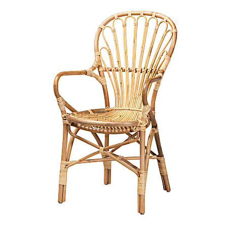 bali & pari Sheraton Rattan Dining Chair, Natural