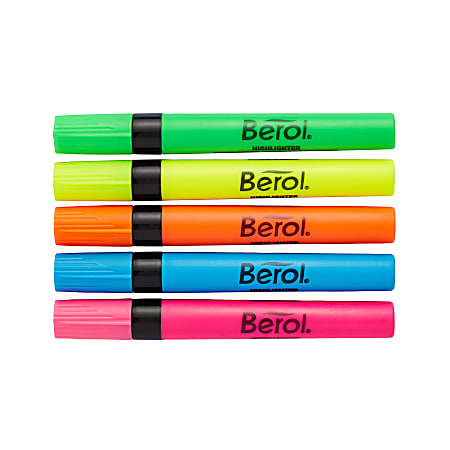 Berol® by Eberhard Faber® 4009® Highlighters, Assorted Colors, Pack Of 12