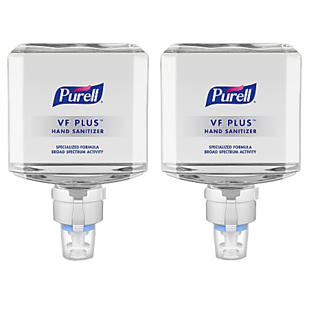 Purell® VF PLUS Gel Hand Sanitizer Refills For ES8 Touch-Free Hand Sanitizer Dispensers, Fragrance Free, 40.6 Oz, Case Of 2 Refills