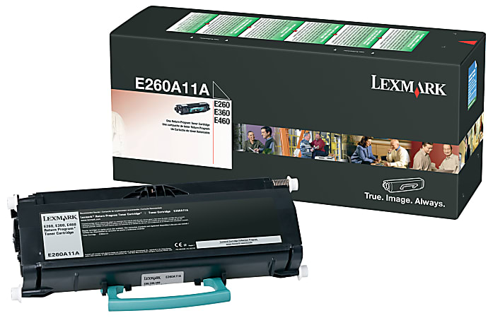 Lexmark™ E260A11A Black Return Program Toner Cartridge