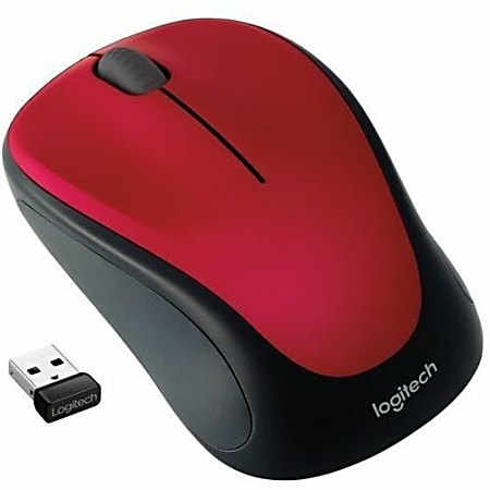 Logitech® M317 Wireless Mouse, Red