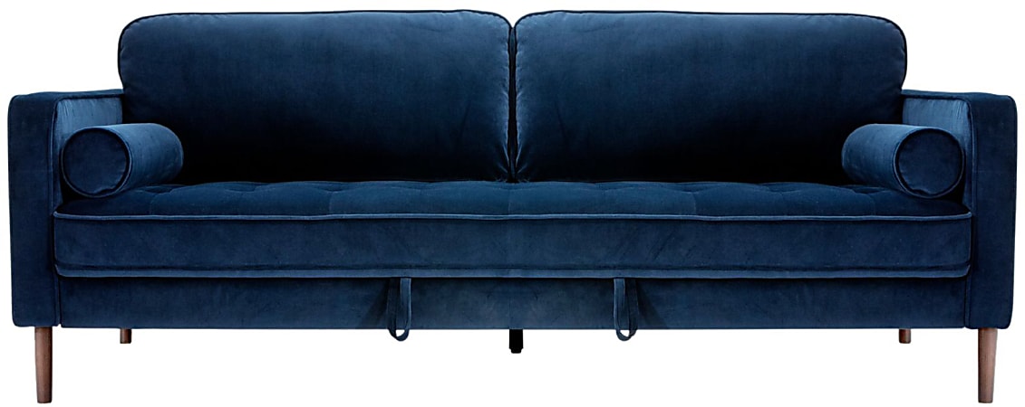 Nouhaus Module Ergonomic Sofa Bed, 34-1/4”H x 37”W x 85-7/8”L, Navy Blue