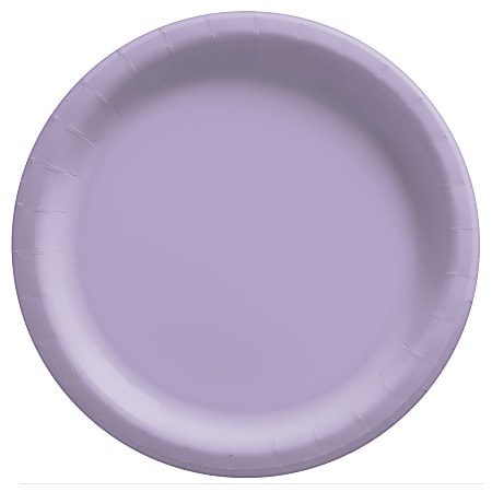 Amscan Paper Plates, 10”, Lavender, 20 Plates Per