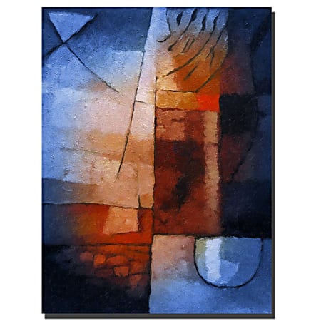 Trademark Global Abstract In Blue Gallery-Wrapped Canvas Print By Adam Kadmos, 18"H x 24"W