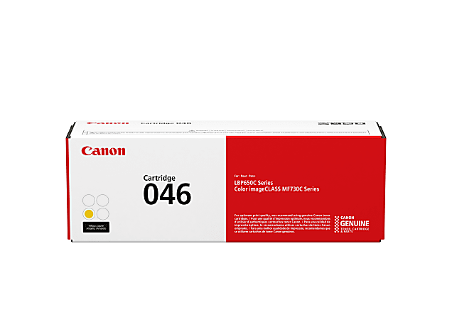 Canon® 046 Yellow Toner Cartridge, 1247C001