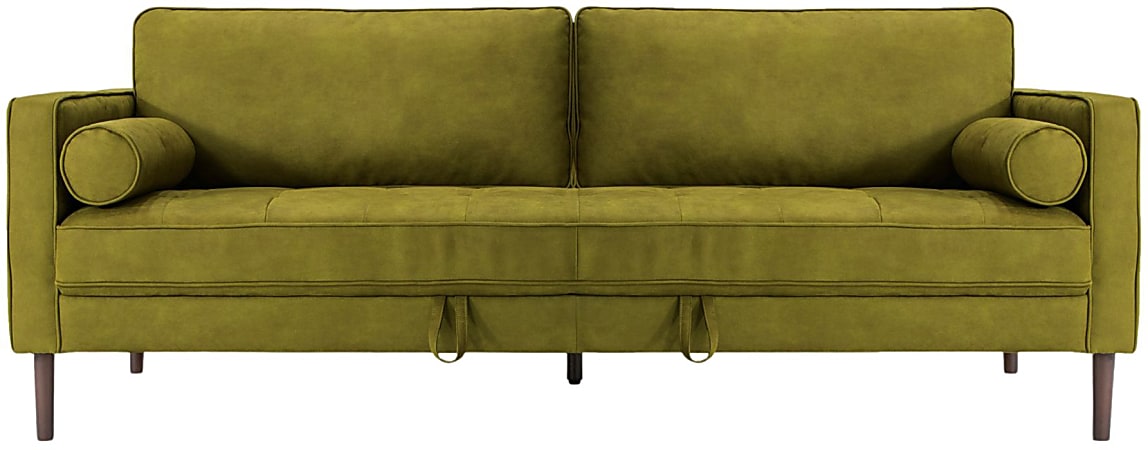 Nouhaus Module Ergonomic Sofa Bed, 34-1/4”H x 37”W x 85-7/8”L, Moss