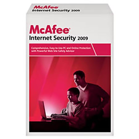 McAfee® Internet Security 2009, For 3 Users, Traditional Disc
