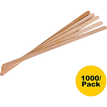 Stir Sticks - Wooden 7 Slim - Individually Paper Wrapped - 500 Pkg —  Miller & Bean Coffee Company