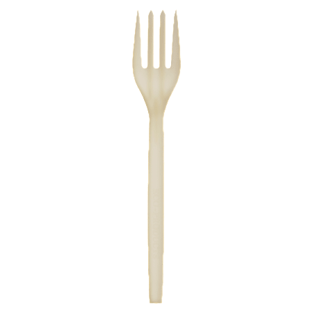 Eco-Products® Plant Starch Material Cutlery, Forks, Beige, Pack Of 50