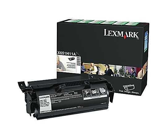 Lexmark™ X651H11A Black High Yield Return Program Toner Cartridge