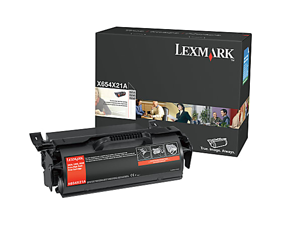 Lexmark™ X654X21A Extra-High-Yield Return Program Black Toner Cartridge