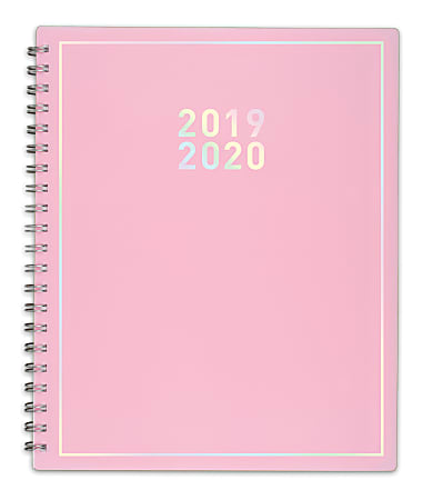 Matt Crump Cambridge Academic Weekly/Monthly Planner, 8-1/2" x 11", Pastel Pink, July 2019 to June 2020