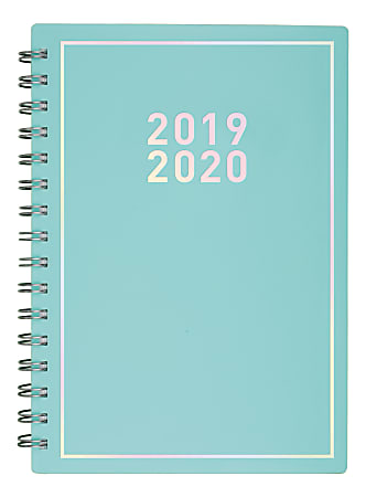 Matt Crump Cambridge Academic Weekly/Monthly Planner, 5-1/2" x 8-1/2", Pastel Blue, July 2020 to June 2021
