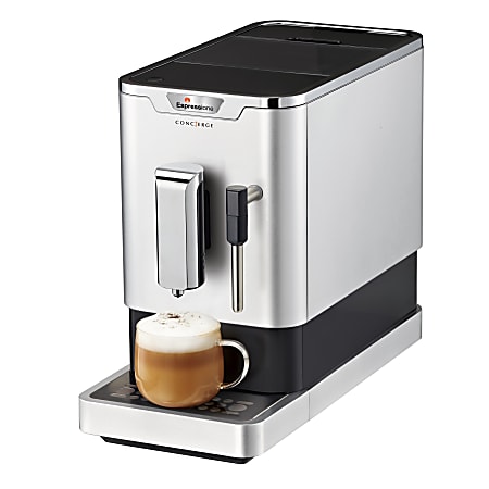 Espressione Concierge 2 Cup Fully Automatic Bean To Cup Espresso Machine  Silver - Office Depot