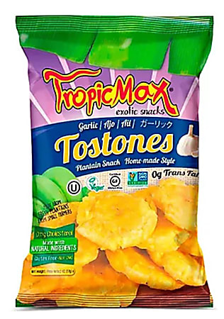 TropicMax Garlic Tostones Chips, 2 Oz
