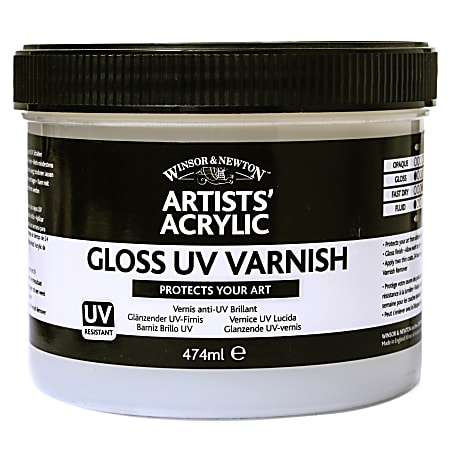 Winsor & Newton Artists' Acrylic UV Varnish, Gloss, 237 mL